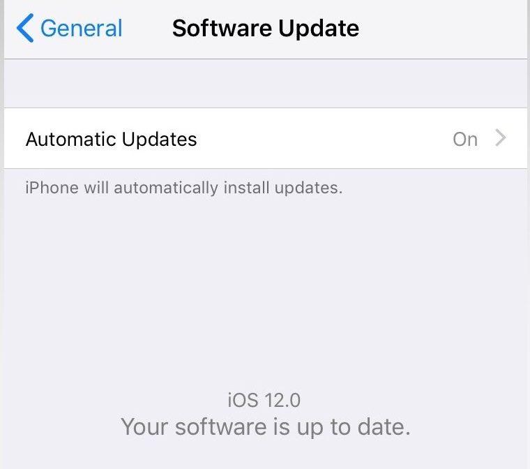 iOS auto update