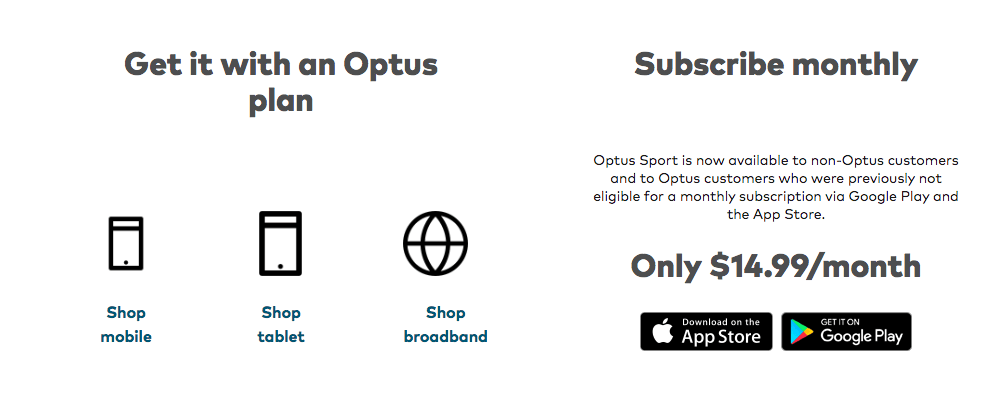 Optus Subscription