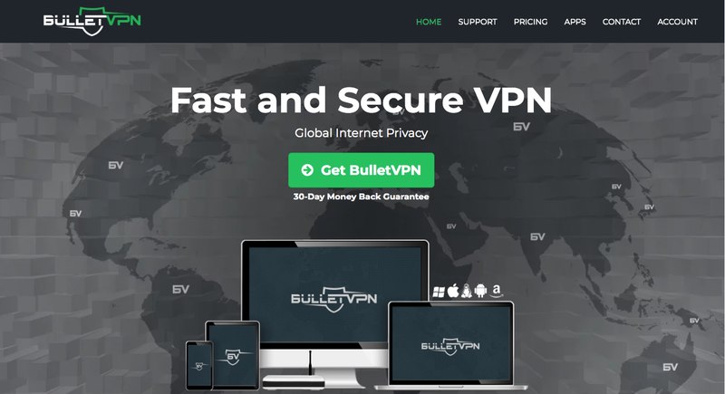 BulletVPN Home Page