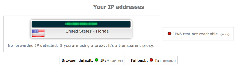 BulletVPN IP/DNS Leak Test