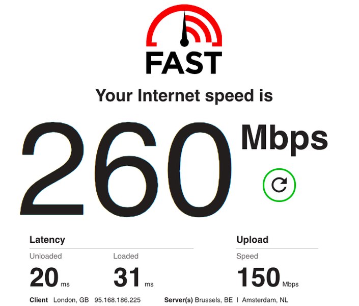 BulletVPN Speed Test 3