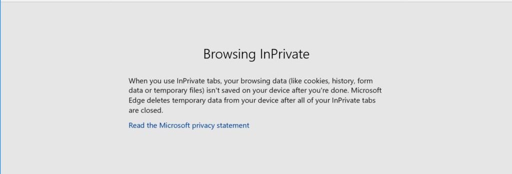 Edge Privacy Mode