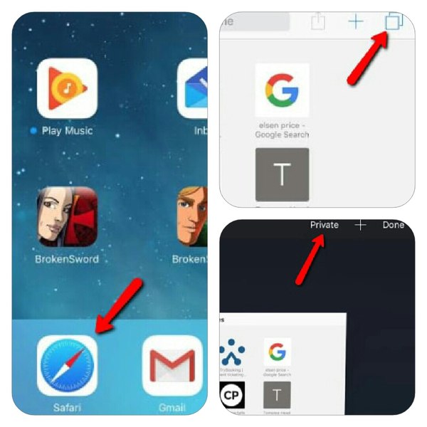 Safari iOS Privacy Mode