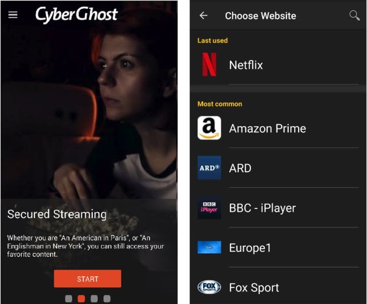 CyberGhost Unblock Netflix