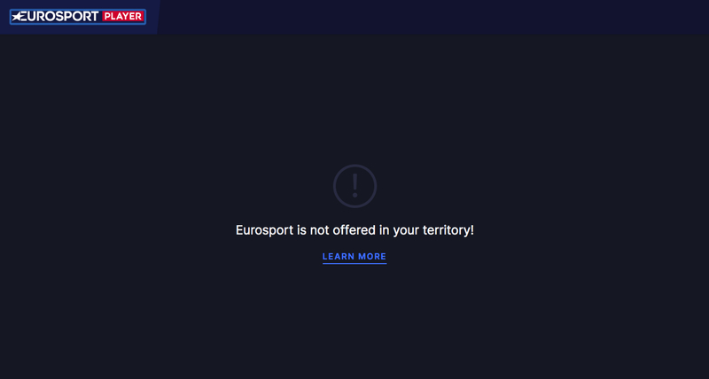 Eurosport Geo-error