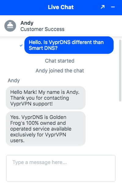 VyprVPN VyprDNS Feature