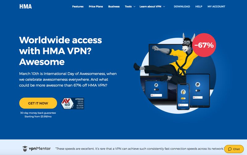 HideMyAss VPN Website