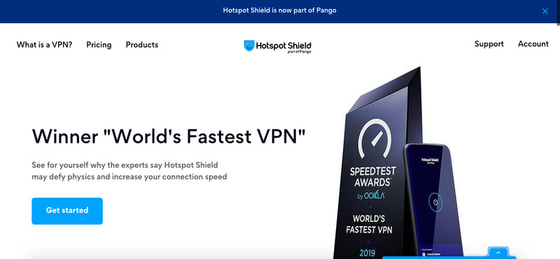 Hotspot Shield Website