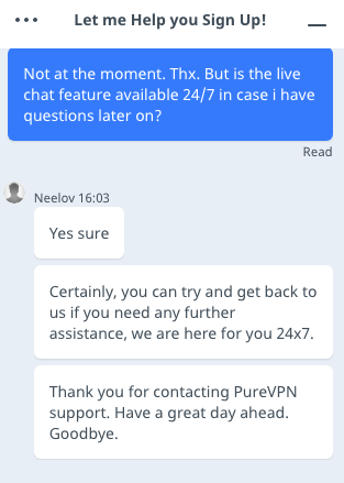 PureVPN Customer Support