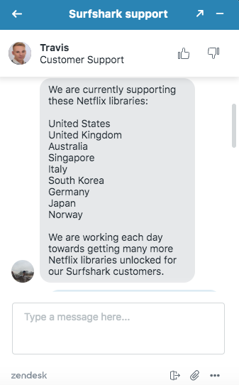 Surfshark Netflix Libraries