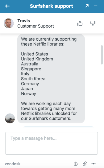 surfshark netflix libraries