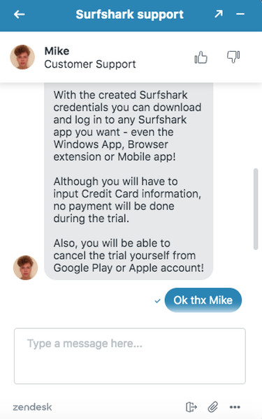 Support surfshark chat How to