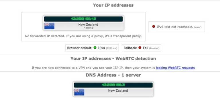 Ivacy IP Leak Results