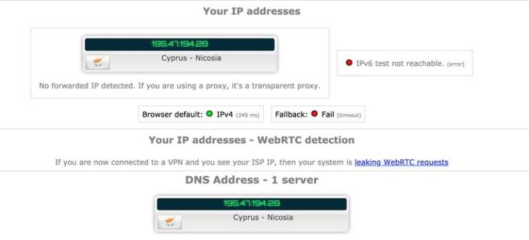 Encrypt.me US-Cyprus IP