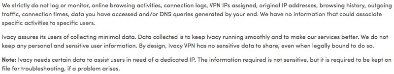 Ivacy VPN Privacy Policy
