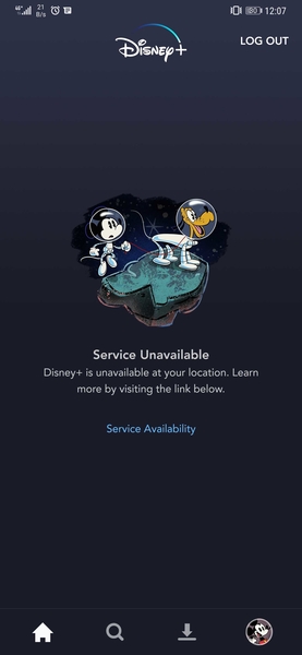 Disney Plus Error Message