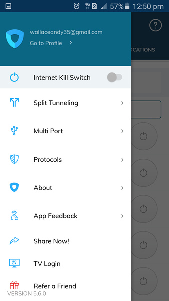 Ivacy Android App Settings