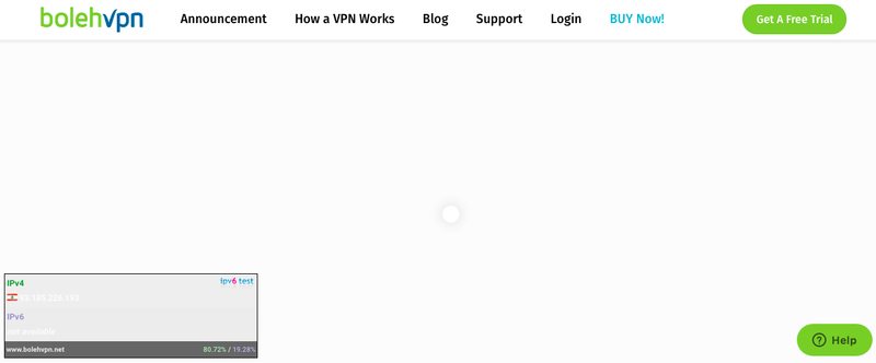BolehVPN Website Homepage