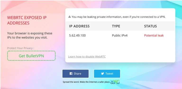 SecureLine WebRTC test