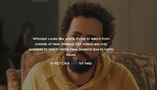 TVNZ geo-error message