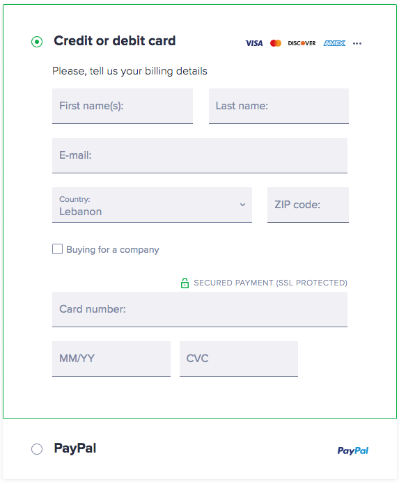 SecureLine VPN Payment Methods