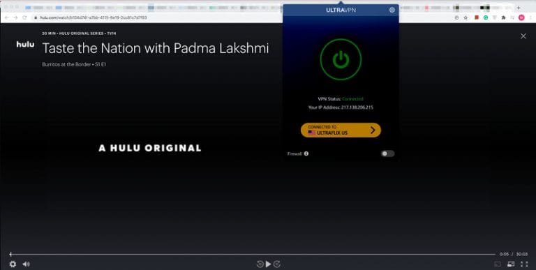 UltraVPN Hulu