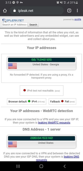 Mozilla VPN IP Leak Test