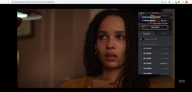 Hulu ProtonVPN