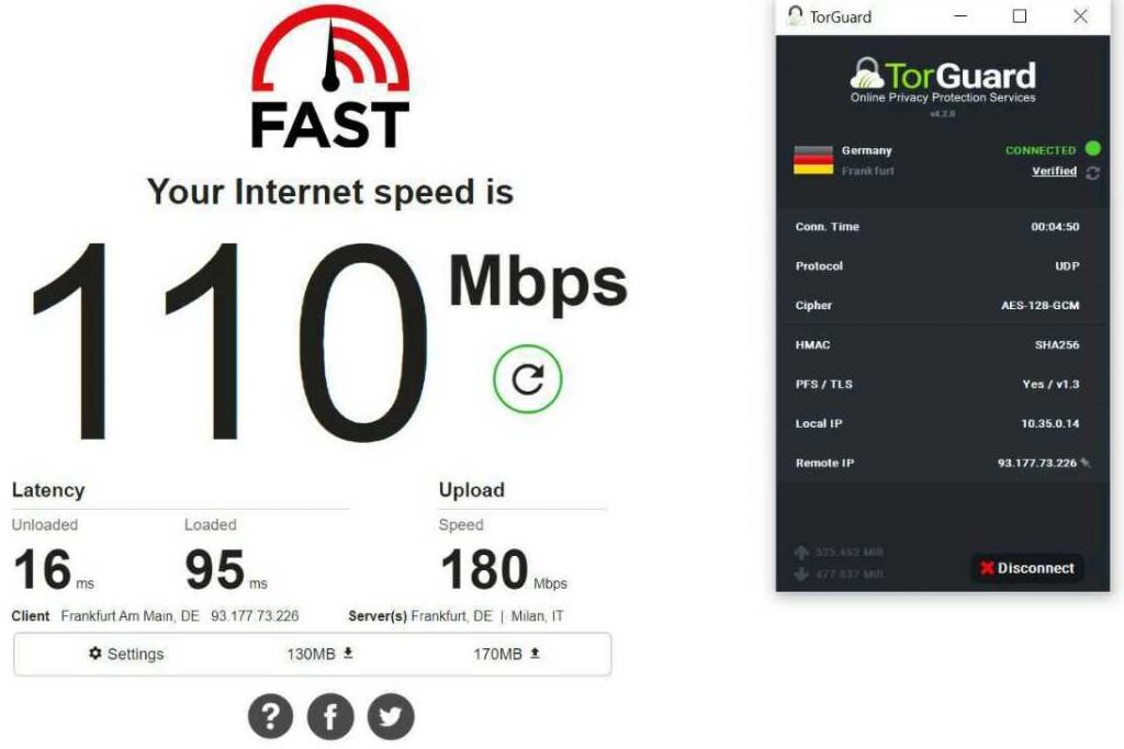 TorGuard VPN Germany Server