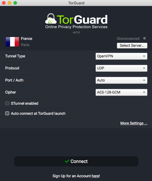 TorGuard VPN Mac App