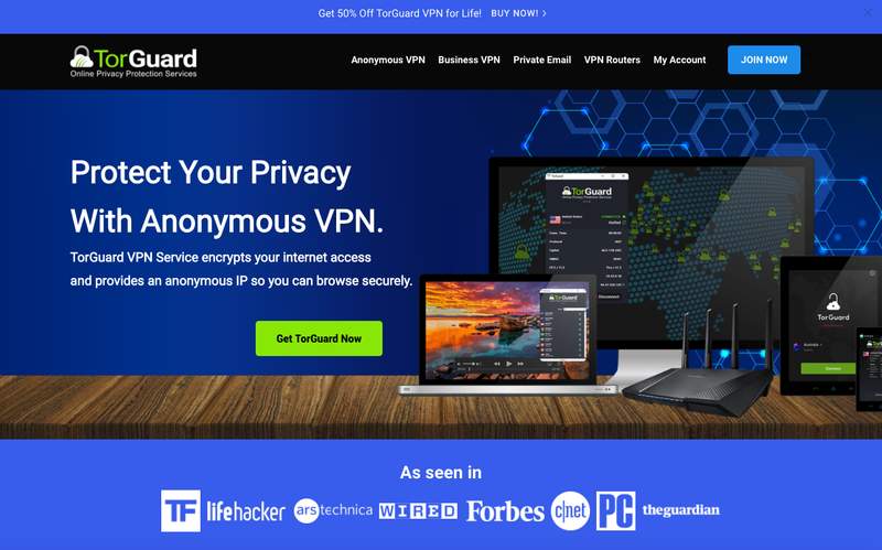 TorGuard VPN Website
