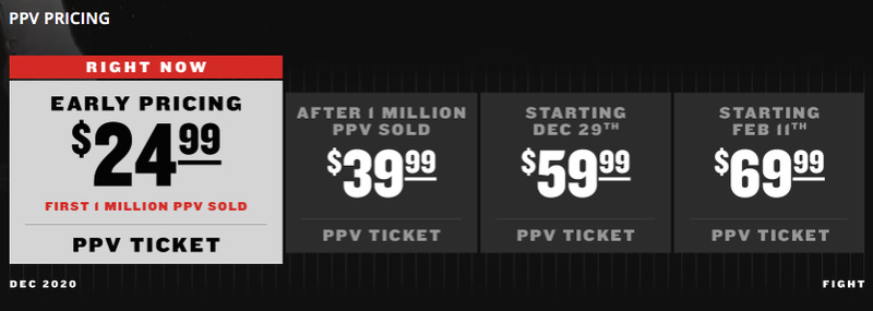 Mayweather vs. Paul Pricing