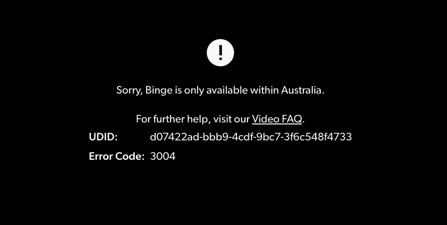 Binge Error 3