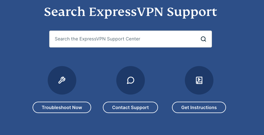 ExpressVPN Support Page
