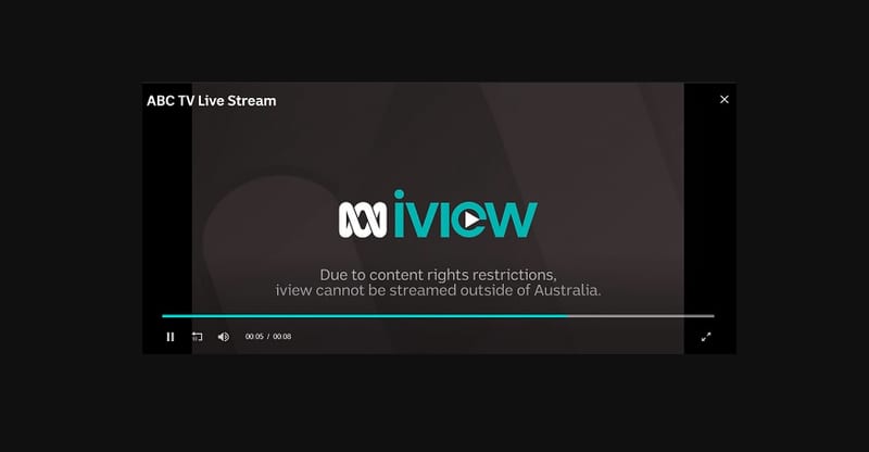 ABC iview location error