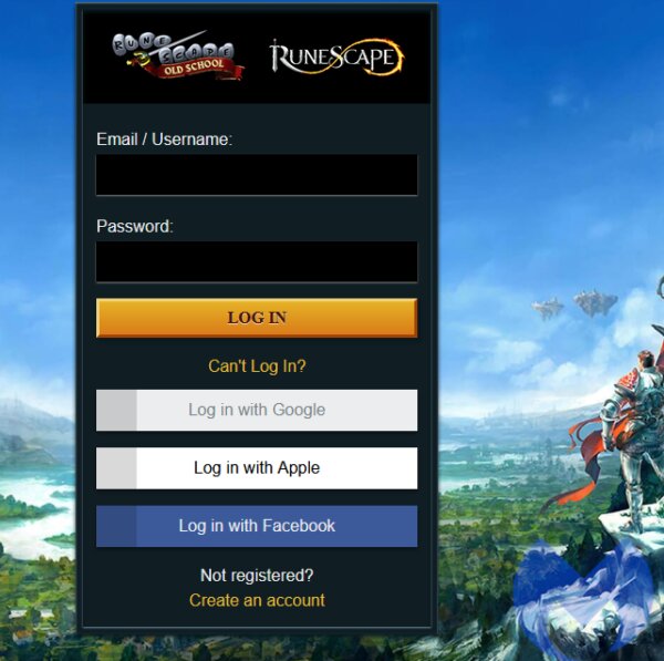 RuneScape Login