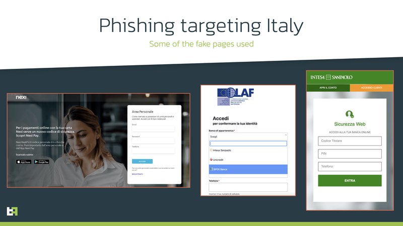 Phishing Attack Italy
