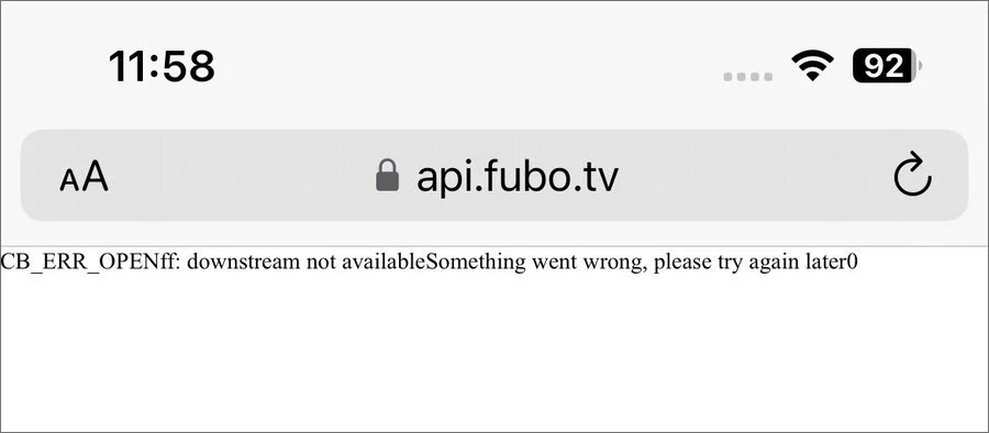 Fubo TV Error (1)