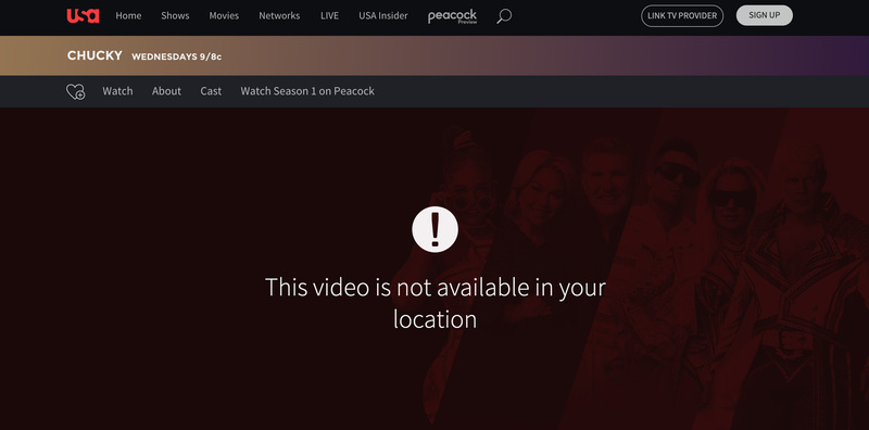 USA Network Error