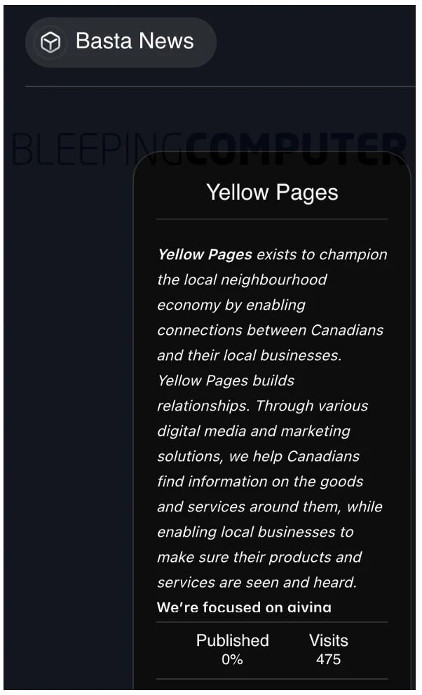 Yellow Pages Data