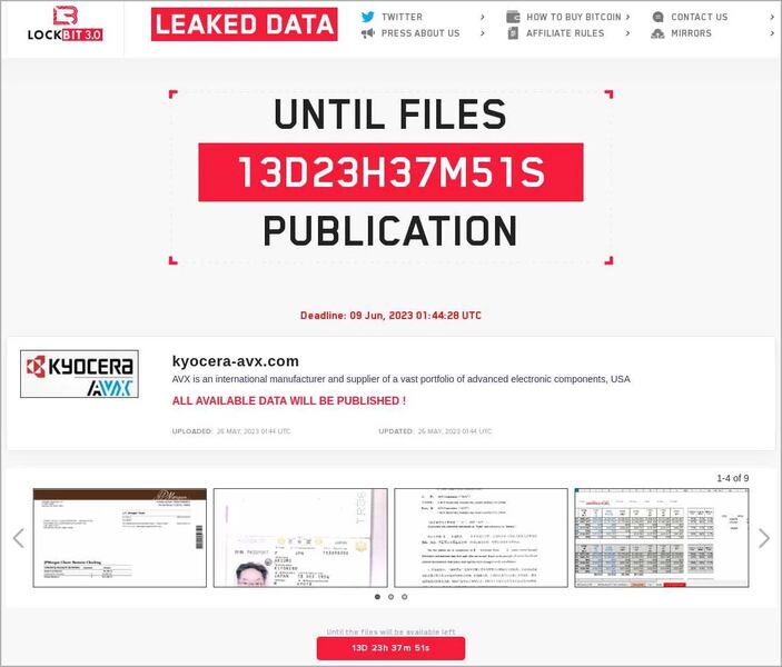 LockBit Leak Site